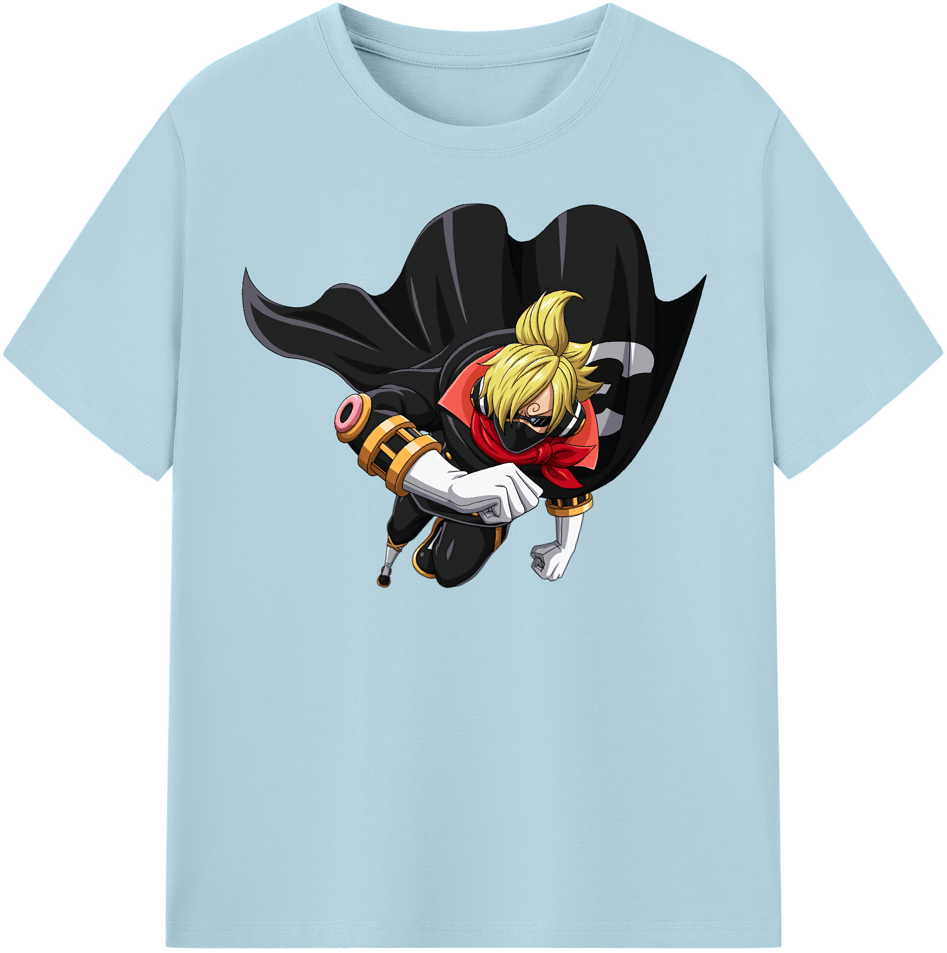 ワンピース サンジ ONE PIECE Sanji 綿100％半袖Tシャツ（フロントプリント）